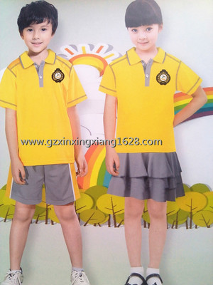 YY321#夏季男女運動服套裝中小學生校服幼兒園園服訂做