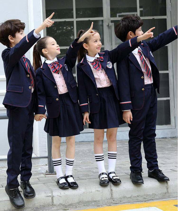 YL3#學院風春夏秋冬中小學生校服五件套幼兒園園服